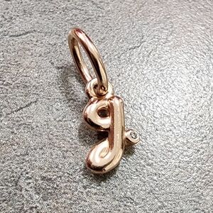 Pandora Letter g Script Alphabet Dangle Charm